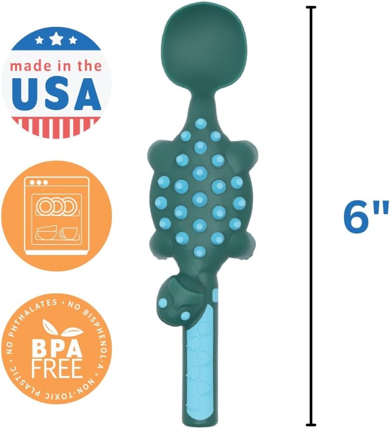 Constructive Eating - Toddler Utensils Made in USA - Silverware for Toddlers - Utensils for Kids - Utensil Set - Image 3